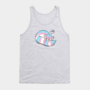 Trans Red Panda - He/Him Pronouns Tank Top